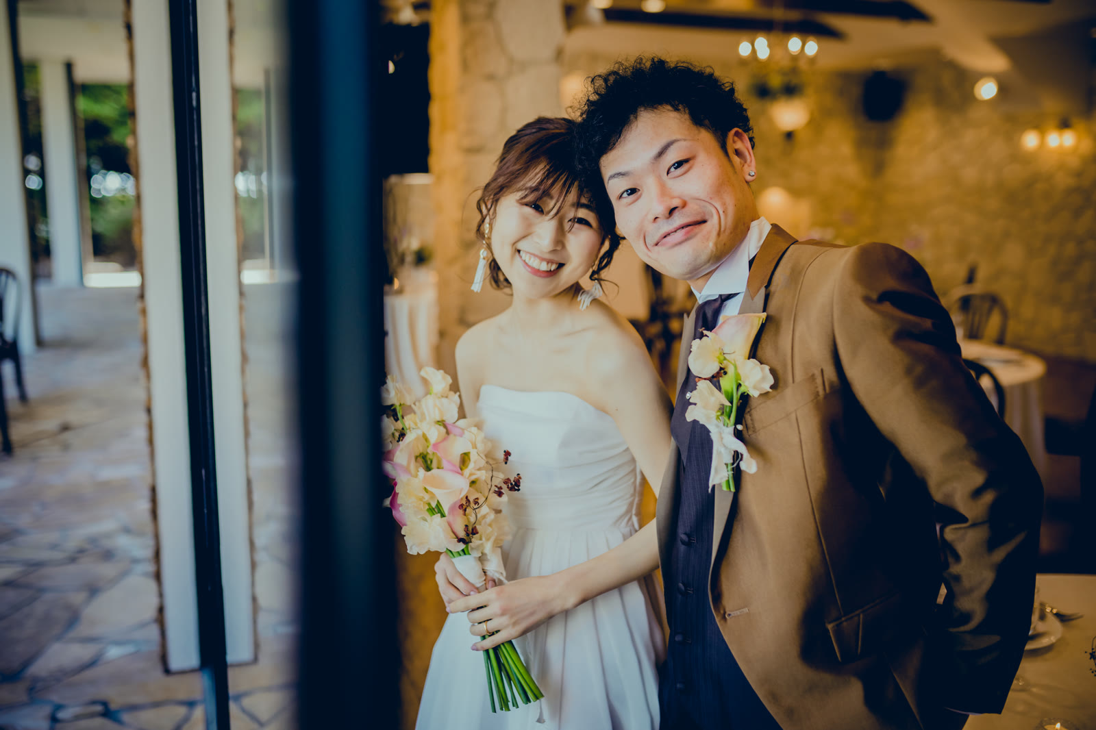 新郎新婦のポートレート